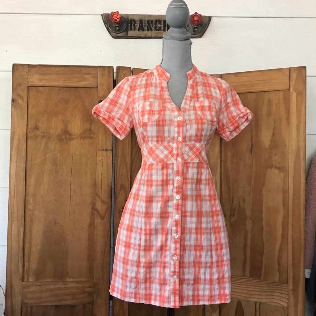 Guess Y2k Style Plaid Mini Dress